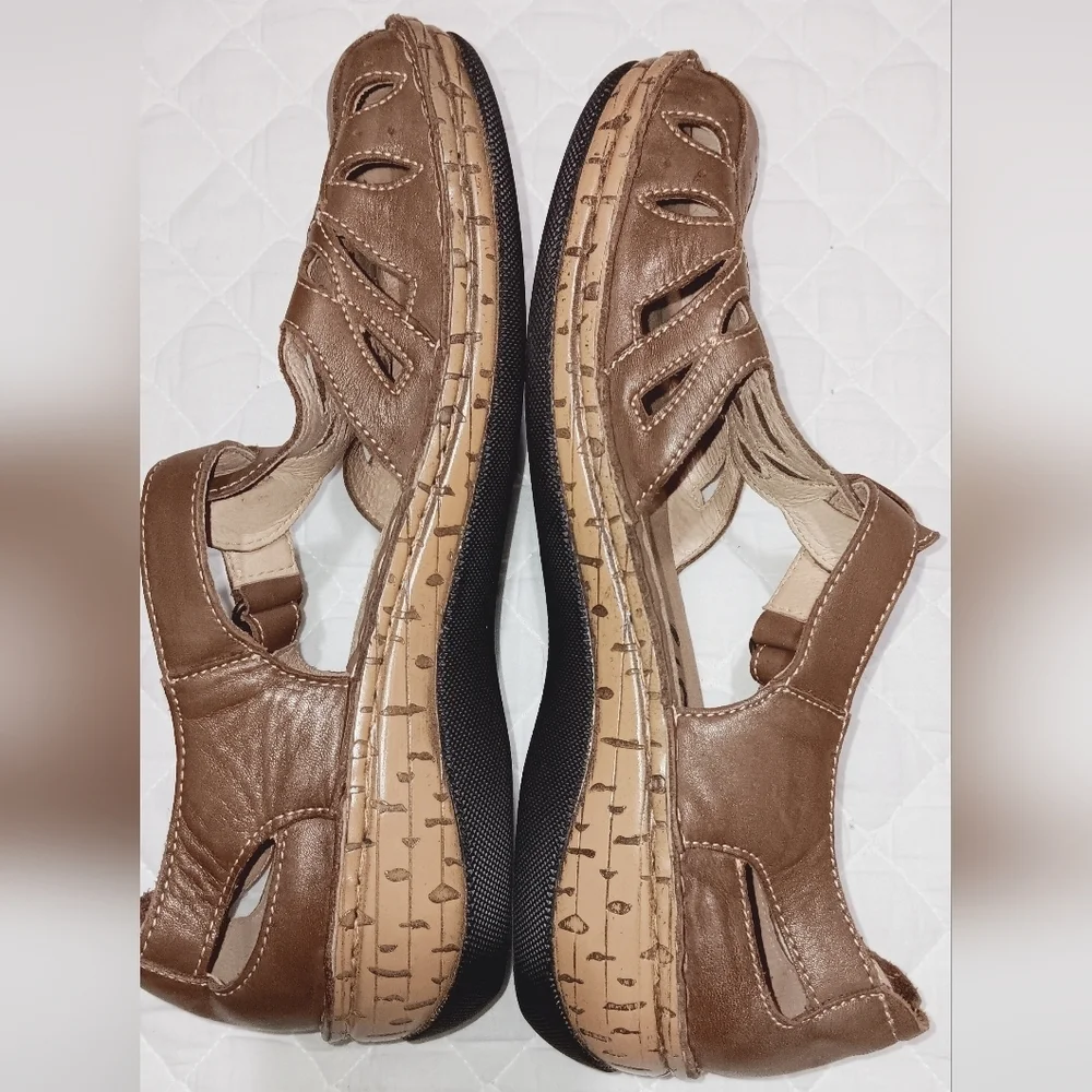 Proper Jenna Fisherman Sandals Size 10 Brown - Picture 5 of 10
